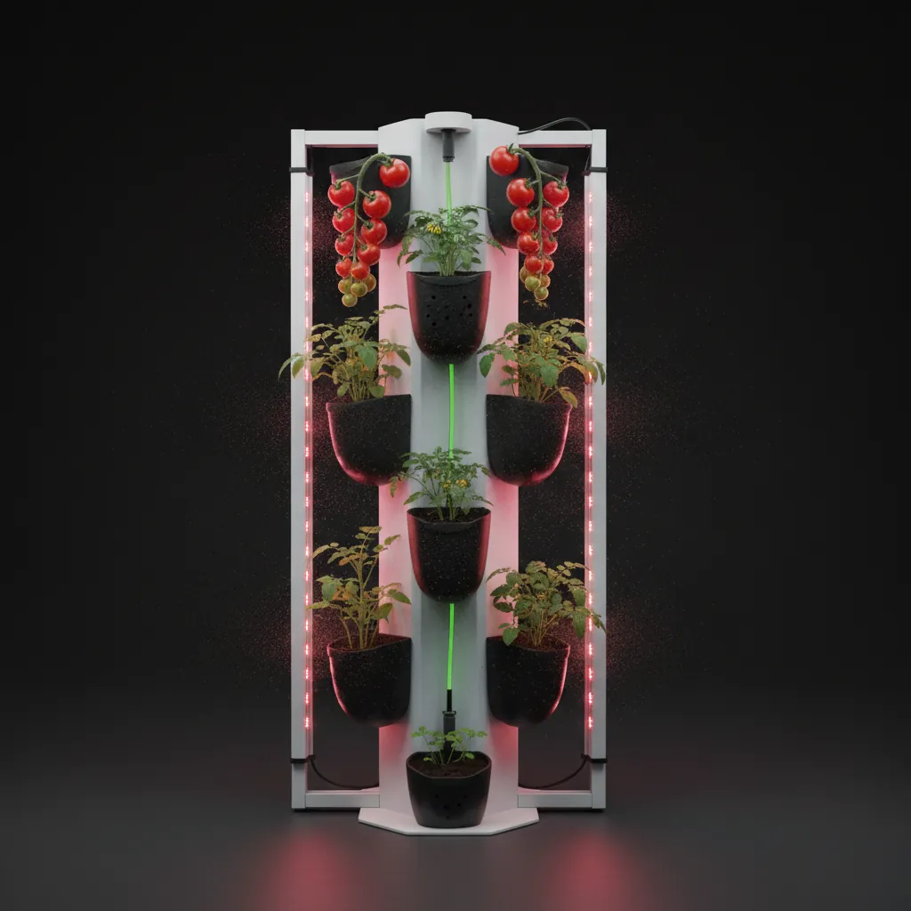 A modular aeroponic tower,